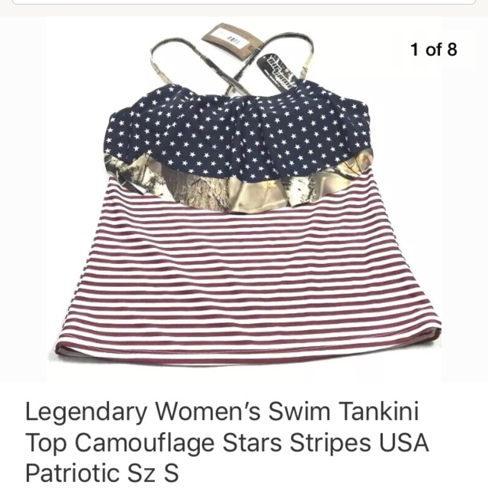 Legendary Tankini Top only Swimsuit Women’s Small